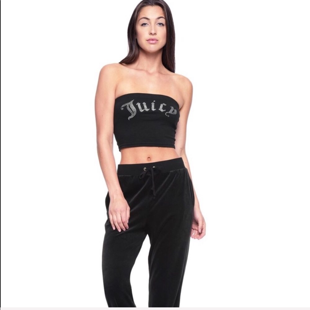 Juicy Couture Gothic Crystal tube top - Picture 4 of 8